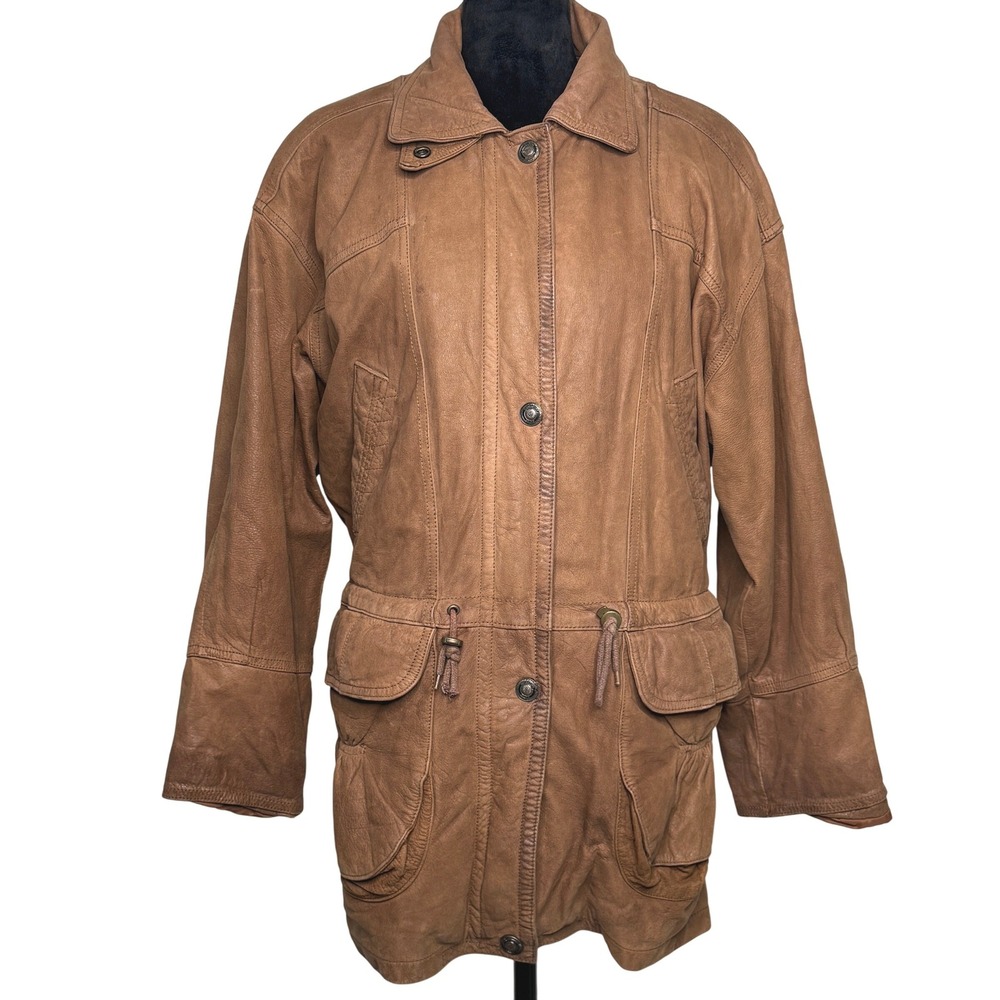 Adventure Bound Originals Womens Brown Leather Thinsulate Lined Jacket Size S